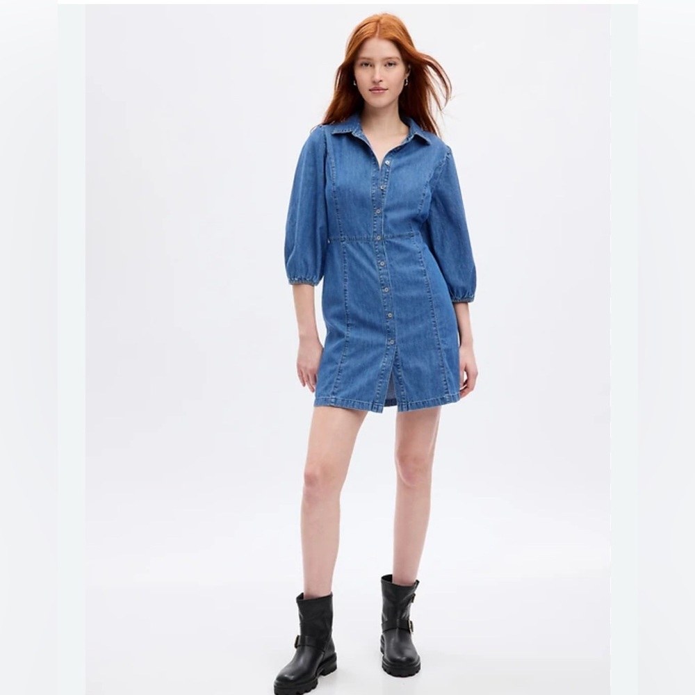 📣Trendy Alert100%cotton Fashionable beautiful denim mini dress